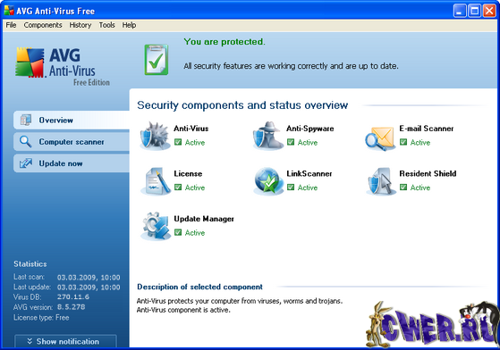 AVG Anti-Virus Free Edition 8.5.278 Build 1439