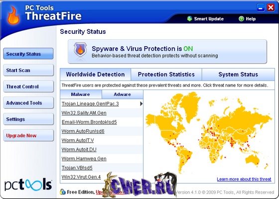 PC Tools ThreatFire 4.1.0.19