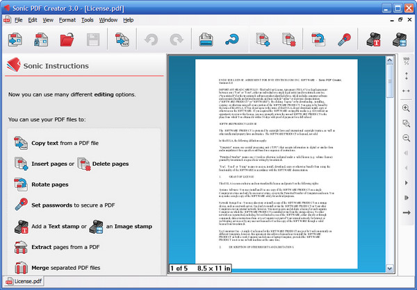 Sonic PDF Creator