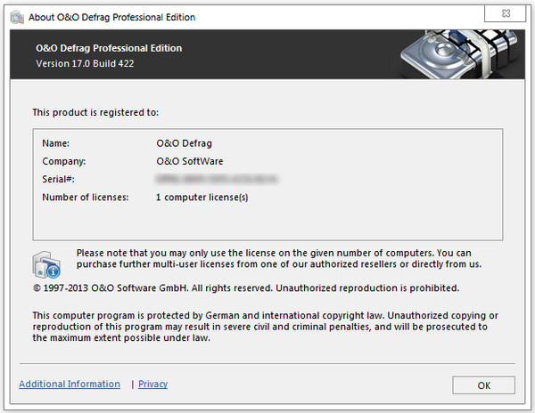 O&O Defrag Professional