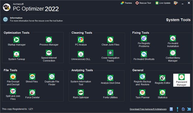 Asmwsoft PC Optimizer