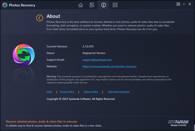 Systweak Photos Recovery