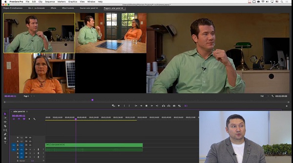 Мультикамера в Premiere Pro. Монтаж материала с нескольких камер1