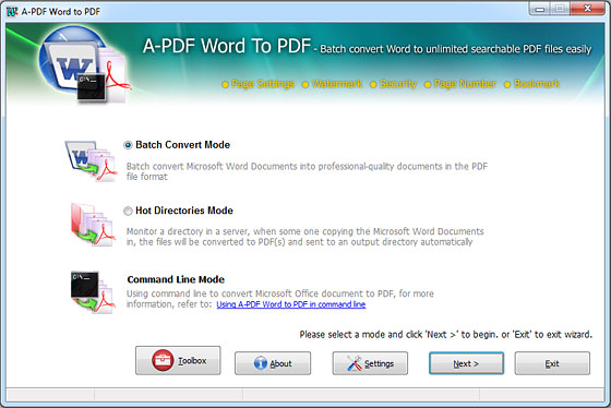 A-PDF Word to PDF