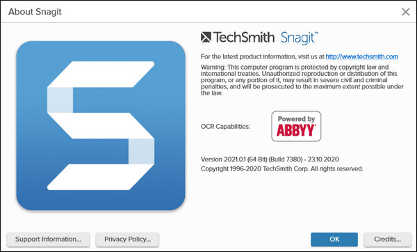 TechSmith SnagIt 2021.0.1 Build 7380