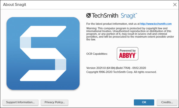 TechSmith Snagit 2021.1.0 Build 7764