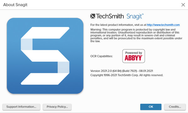 TechSmith Snagit 2021.2.0 Build 7921