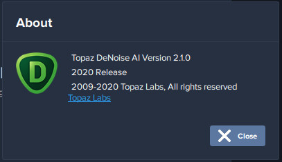 Topaz DeNoise AI 2.1.0