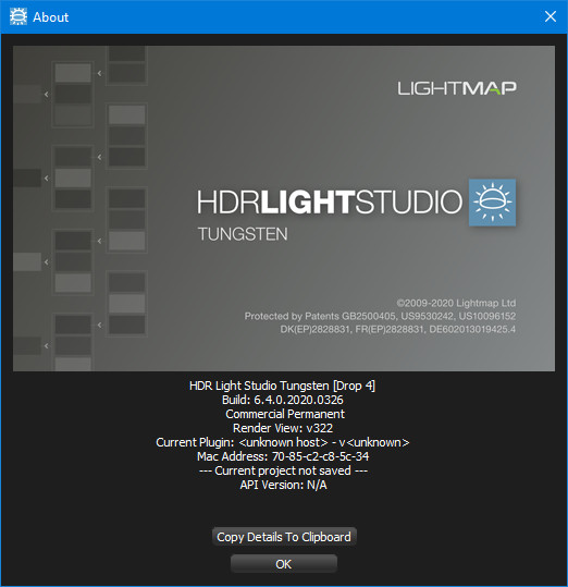 Lightmap HDR Light Studio Tungsten 6.4.0.2020.0326