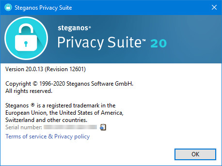 Steganos Privacy Suite 20.0.13 Revision 12601