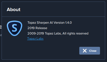 Topaz Sharpen AI 1.4.0