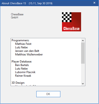 ChessBase 15.11 + Mega Database 2019