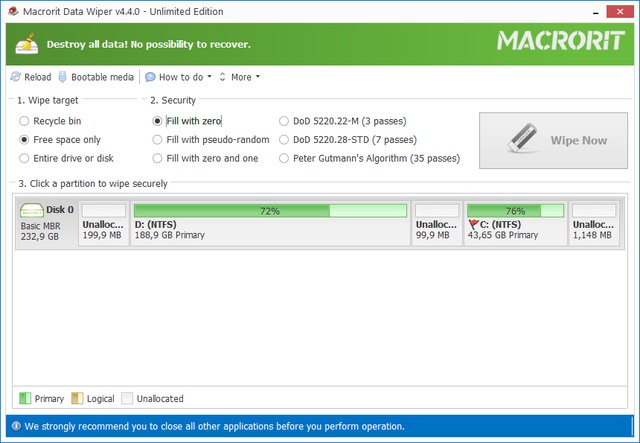 Macrorit Data Wiper 4.4.0