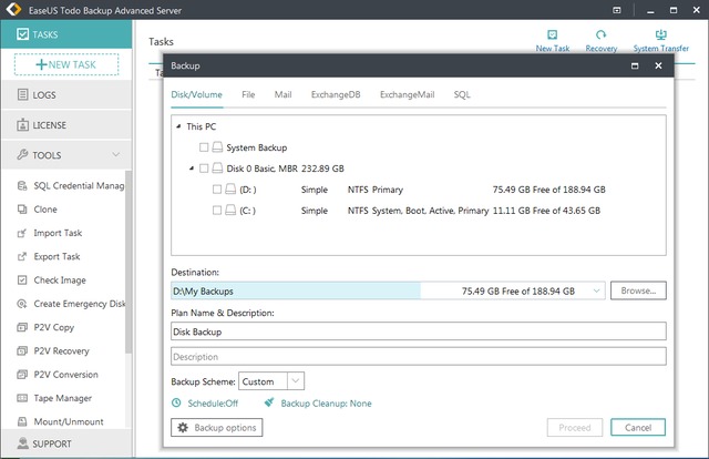 EaseUS Todo Backup Advanced Server 12.0.0.0 Build 20181218