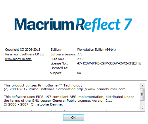 Macrium Reflect 7.1.2963