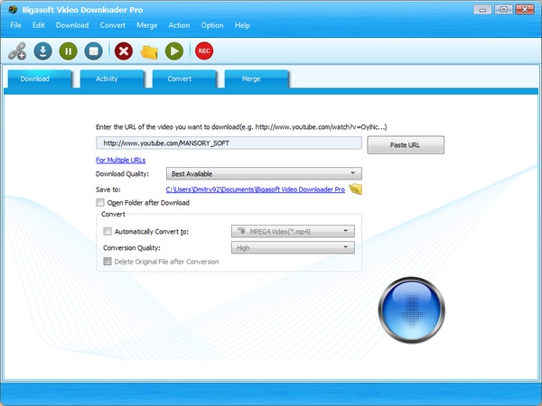 Bigasoft Video Downloader Pro 3.9.0.5648