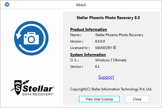 Stellar Phoenix Photo Recovery 8.0.0.0