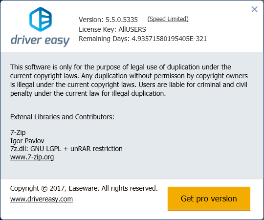 Driver Easy Professional 5.5.0.5335