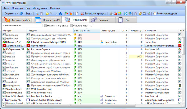 AnVir Task Manager