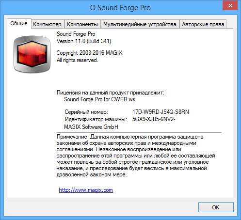 MAGIX Sound Forge Pro 11.0 Build 341