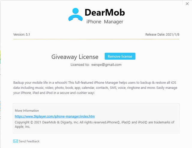 DearMob iPhone Manager 5.1