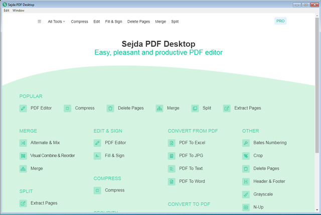 Sejda PDF Desktop Pro