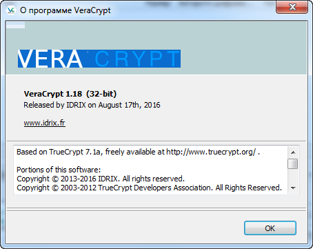 VeraCrypt 1.18 Stable