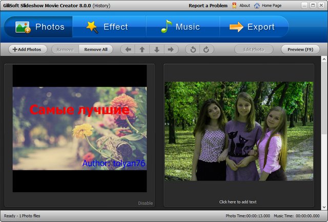 Gilisoft Slideshow Movie Creator 8.0.0