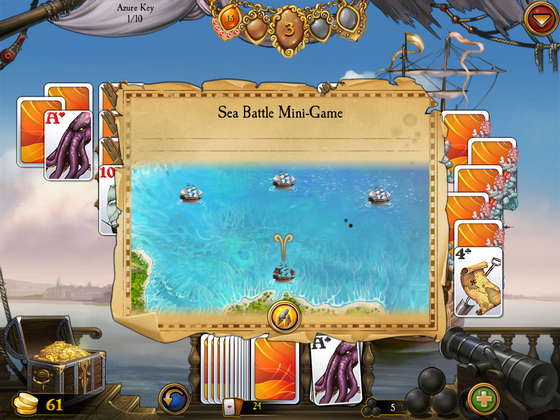 скриншот игры Seven Seas Solitaire