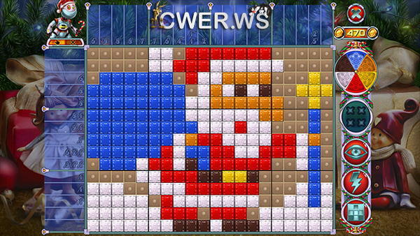 скриншот игры Rainbow Mosaics 10: Christmas Helper