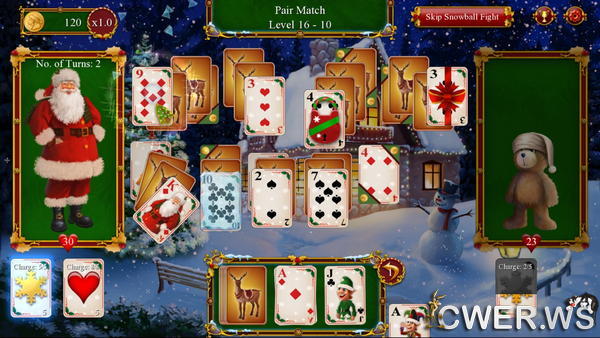 скриншот игры Santa's Christmas Solitaire 2