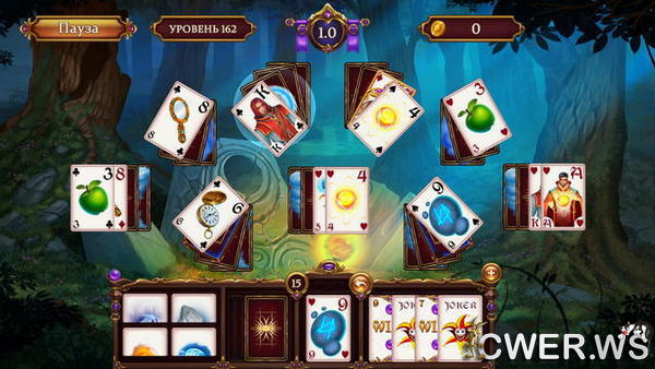 скриншот игры Solitaire Elemental Wizards