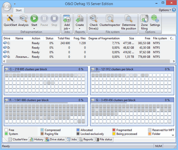 O&O Defrag Server