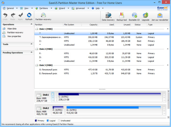 EASEUS Partition Master