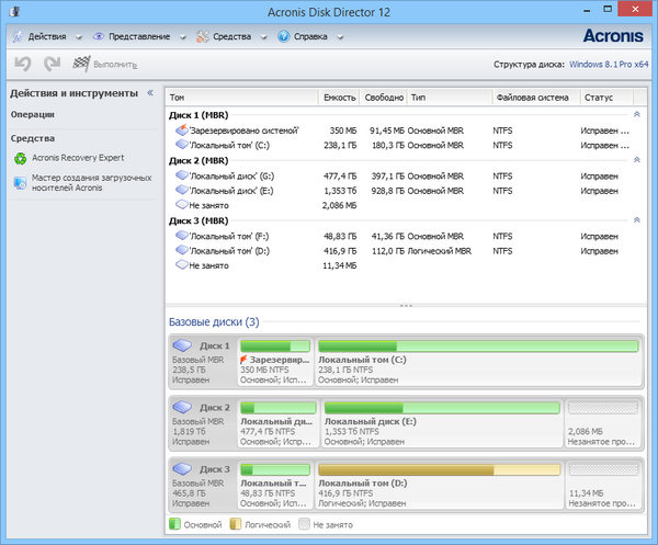 Acronis Disk Director 12