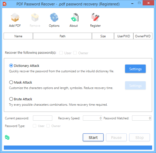 PDF Password Recovery Pro