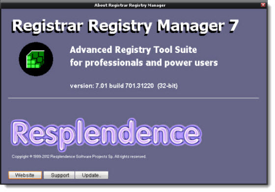 Registrar Registry Manager Pro 7.01 Build 701.31220