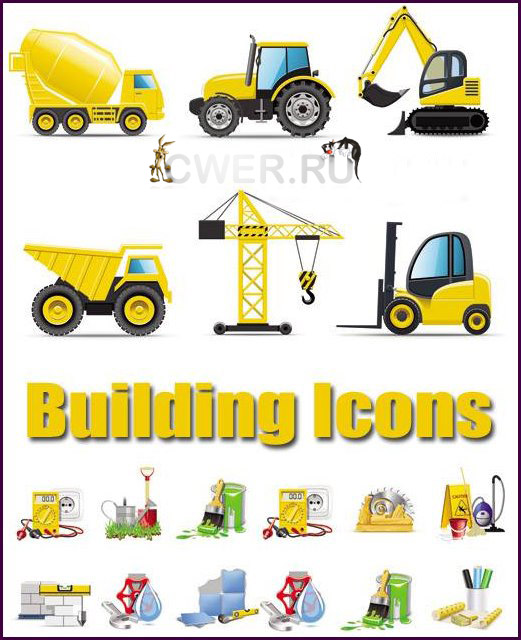 Building Icons Vector