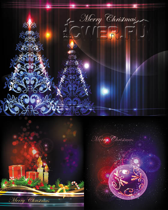 Neon Christmas Backgrounds