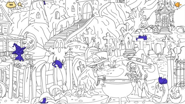 Halloween Filled With Cats