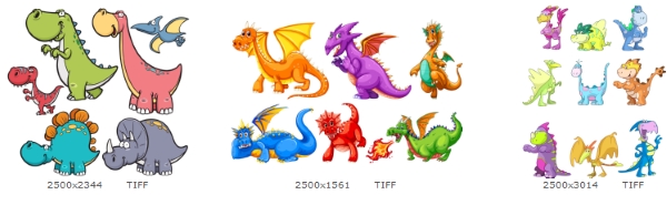 Мультяшные динозаврики1