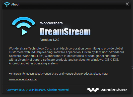 Wondershare DreamStream 1.2.0