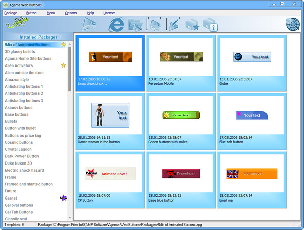 Agama Web Buttons 3