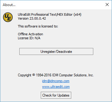 UltraEdit 23.00.0.42