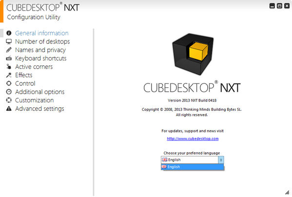 CubeDesktop NXT 2.13.0425