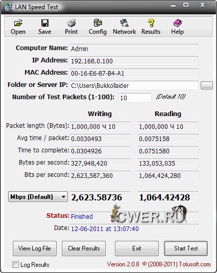 Totusoft Lan Speed Test